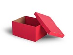 Krabička dno + víko 243 x 190 x 131 mm - červená