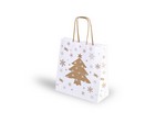 Papírová taška - Bílé Vánoce 180 x 80 x 200 mm
