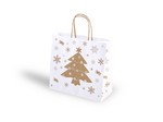 Papírová taška - Bílé Vánoce  250 x 110 x 240 mm